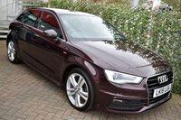 USED 2015 15 AUDI A3 1.4TFSi S-LINE SPORTBACK 5 DOOR S-TRONIC AUTO 123 BHP (EURO 6) Sat Nav / Park Assist / &pound;35 Tax