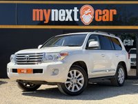 USED 2015 15 TOYOTA LAND CRUISER 4.5 D-4D V8 SUV 5dr Diesel Auto 4WD Euro 5 (268 ps) ICE (IN CAR ENTERTAINMENT) + SAT NAV + FULL BEIGE LEATHER SEATS + PRIVACY GLASS + SIDE STEPS + ALLOY WHEELS + SUNROOF + 2 KEYS + KING OF 4X4S + PEARLESCENT WHITE  + FULL SERVICE HISTORY + DAB RADIO + 7 SEATS + 2 KEYS + FINANCE AVAILABLE
