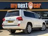 USED 2015 15 TOYOTA LAND CRUISER 4.5 D-4D V8 SUV 5dr Diesel Auto 4WD Euro 5 (268 ps) ICE (IN CAR ENTERTAINMENT) + SAT NAV + FULL BEIGE LEATHER SEATS + PRIVACY GLASS + SIDE STEPS + ALLOY WHEELS + SUNROOF + 2 KEYS + KING OF 4X4S + PEARLESCENT WHITE  + FULL SERVICE HISTORY + DAB RADIO + 7 SEATS + 2 KEYS + FINANCE AVAILABLE