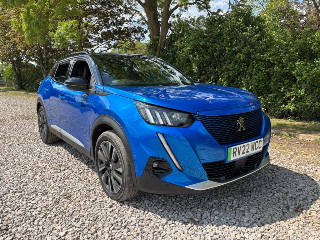 USED 2022 22 PEUGEOT E-2008 50kWh GT Premium SUV 5dr Electric Auto (136 ps) &pound;ZERO DEPOSIT FINANCE