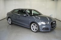 USED 2019 P AUDI A3 2.0 TDI 35 S line Saloon 4dr Diesel Manual Euro 6 (s/s) (150 ps) Nano Grey, NI Car, WP & T Belt completed