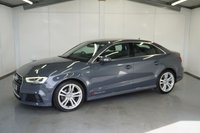 USED 2019 P AUDI A3 2.0 TDI 35 S line Saloon 4dr Diesel Manual Euro 6 (s/s) (150 ps) Nano Grey, NI Car, WP & T Belt completed