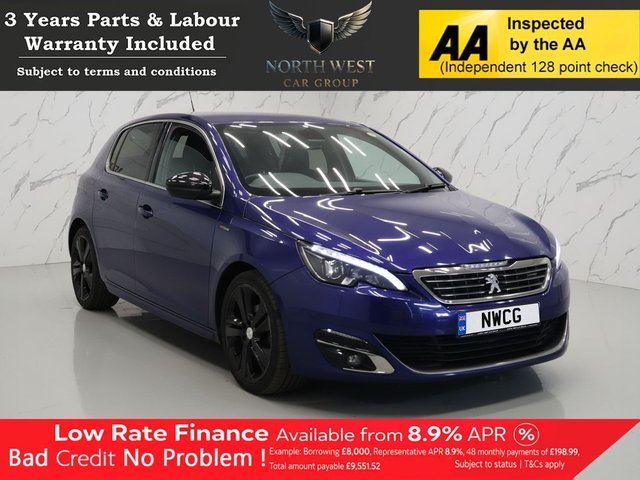 2016 308 1.6 BLUEHDI GT LINE HATCHBACK 5DR DIESEL MANUAL EURO 6 S S... photo