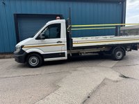 USED 2021 21 VOLKSWAGEN CRAFTER CR35 STARTLINE CHASSIS CAB DROPSIDE WITH TAILGATE, RWD, 2.0 TDI, LWB, EURO 6 (S/S), 140PS (DU21 GHA) Delivery and Finance available. 25+ years in business. RAC Approved Dealer