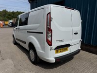 USED 2022 22 FORD TRANSIT CUSTOM 300 ECOBLUE TREND CREW VAN DOUBLE CAB 5DR DIESEL MANUAL, 2.0, L1 H1, EURO 6 (S/S) (6 SEAT), 130PS (BT22 RKX) Delivery and Finance available. 25+ years in business. RAC Approved Dealer