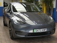USED 2022 72 TESLA MODEL Y SUV 5dr Electric Auto RWD (346 ps) SUNROOF SAT NAV LEATHER HEATED SEATS CRUISE CONTROL PARKING CAMERA 1 OWNER WARRANTY