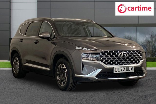 View our Hyundai Santa FE 1.6 h T-GDi Premium SUV 5dr Petrol Hybrid Auto 4WD Euro 6 (s/s) (230 ps) Rear View Camera, Front / Rear Parking Sensors, Android Auto / Apple CarPlay, Trailer Wiring Package, Heated Steering Wheel