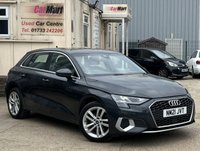 USED 2021 21 AUDI A3 1.0 TFSI 30 Sport Sportback 5dr Petrol Manual Euro 6 (s/s) (110 ps) - APPLE CAR PLAY - SAT NAV - LEATHER SEATS - P/SENSORS - BLUETOOTH - CRUISE - 2 OWNERS
