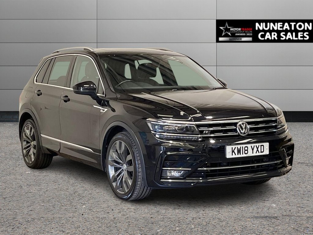 USED 2018 18 VOLKSWAGEN TIGUAN 2.0 TDI R-Line SUV 5dr Diesel Manual Euro 6 (s/s) (150 ps) Great Service History