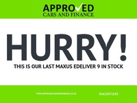 USED 2023 72 MAXUS EDELIVER 9 White 65kWh electric curtain side, 22,900 miles, Automatic, 10in Touchscreen, Air Conditioning, Cruise Control, ULEZ compliant. Plus VAT @ 20%! This 2023 MAXUS eDeliver 9 is a superb example, having had only one owner since new. This electric van, in its 65kWh Auto FWD L3 2dr derivative, offers a battery with a total capacity of 65 kWh, providing a maximum range of 146 miles when new. Charging is convenient, with a full charge at home using a 7kW charger taking approximately 11 hours and 34 minutes, while rapid public charging can take you from empty to 80% in just 48 minutes. This vehicle comes with a 3 month warranty for your peace of