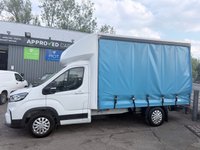 USED 2023 72 MAXUS EDELIVER 9 White 65kWh electric curtain side, 22,900 miles, Automatic, 10in Touchscreen, Air Conditioning, Cruise Control, ULEZ compliant. Plus VAT @ 20%! This 2023 MAXUS eDeliver 9 is a superb example, having had only one owner since new. This electric van, in its 65kWh Auto FWD L3 2dr derivative, offers a battery with a total capacity of 65 kWh, providing a maximum range of 146 miles when new. Charging is convenient, with a full charge at home using a 7kW charger taking approximately 11 hours and 34 minutes, while rapid public charging can take you from empty to 80% in just 48 minutes. This vehicle comes with a 3 month warranty for your peace of