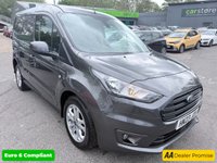 USED 2023 23 FORD TRANSIT CONNECT Grey 1.5 240 EcoBlue Limited panel van, 57,200 miles, ULEZ compliant, 6-speed manual, A/C, alloys, cruise, heated seat, rear sensors. Plus VAT @ 20%! This 2023 Ford Transit Connect, a 240 Limited derivative, boasts a single owner from new, offering excellent provenance. It features a 1.5 litre EcoBlue diesel engine, meeting Euro 6 emission standards, and comes with a 3 month warranty for your peace of mind. Inside, you'll find convenient power front windows with one touch up and down functionality, a header courtesy light with two map lights for improved visibility, and a single driver sunvisor complete with a mirror and ticket pocket. The ex