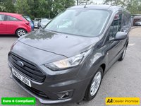 USED 2023 23 FORD TRANSIT CONNECT Grey 1.5 240 EcoBlue Limited panel van, 57,200 miles, ULEZ compliant, 6-speed manual, A/C, alloys, cruise, heated seat, rear sensors. Plus VAT @ 20%! This 2023 Ford Transit Connect, a 240 Limited derivative, boasts a single owner from new, offering excellent provenance. It features a 1.5 litre EcoBlue diesel engine, meeting Euro 6 emission standards, and comes with a 3 month warranty for your peace of mind. Inside, you'll find convenient power front windows with one touch up and down functionality, a header courtesy light with two map lights for improved visibility, and a single driver sunvisor complete with a mirror and ticket pocket. The ex