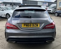 USED 2018 68 MERCEDES-BENZ CLA 2.1 CLA220d AMG Line Shooting Brake 5dr Diesel 7G-DCT Euro 6 (s/s) (177 ps) - APPLE CAR PLAY - SAT NAV - PAN ROOF - PART LEATHER - BLUETOOTH - P/SENSORS - CRUISE