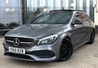 USED 2018 68 MERCEDES-BENZ CLA 2.1 CLA220d AMG Line Shooting Brake 5dr Diesel 7G-DCT Euro 6 (s/s) (177 ps) - APPLE CAR PLAY - SAT NAV - PAN ROOF - PART LEATHER - BLUETOOTH - P/SENSORS - CRUISE