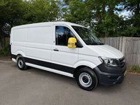 USED 2021 21 VOLKSWAGEN CRAFTER 2.0 TDI CR35 Trendline Panel Van 5dr Diesel Automatic FWD MWB Euro 6 (s/s) (140 ps) A/C-sensors-dab-racking-2 keys