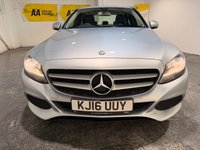 USED 2016 16 MERCEDES-BENZ C-CLASS 2.0 C200 SE Saloon 4dr Petrol 7G-Tronic+ Euro 6 (s/s) (184 ps) 8 MERCEDES SERVICES-SAT NAV-A/C-PARK SENSOR + CAMERA-HEATED LEATHER