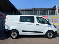 USED 2019 19 FORD TRANSIT CUSTOM 2.0 320 EcoBlue Crew Van Double Cab 5dr Diesel Manual L1 H1 Euro 6 (6 Seat) (105 ps) CREW CAB, 6 SEATS!!!