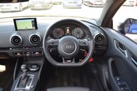 USED 2016 16 AUDI S3 2.0 TFSI Saloon 4dr Petrol S Tronic quattro Euro 6 (s/s) (Nav) (300 ps) 1 OWNER / PAN ROOF / BIG SPEC
