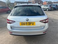 USED 2019 19 SKODA SUPERB 2.0 TDI SE L Executive Estate 5dr Diesel Manual Euro 6 (s/s) (150 ps) SERVICE HISTORY* SAT NAV* PARKING SENSORS* CRUISE CONTROL* ELECTRIC HANDBRAKE* ELECTRIC BOOT RELEASE* AUTO START / STOP* ECO / SPORT MODE* 6 SPEED* BLIND SPOT DETECTION* DUAL CLIMATE CONTROL WITH AIR CON* FULL LEATHER* HEATED SEATS