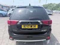 USED 2017 17 MITSUBISHI OUTLANDER Black 2.0h 12kWh 4h PHEV SUV, 46,500 miles, ULEZ compliant, Automatic, 4WD, Sunroof, Sat Nav, Leather, Heated seats, Climate control, 360 Camera This 2017 Mitsubishi Outlander 4h offers exceptionally low mileage for its age, having covered just 46,500 miles. This 2.0L Petrol Plug-in Hybrid is a Euro 6 compliant vehicle, benefiting from Four Wheel Drive for assured traction. It comes with a 3 month warranty and an MOT valid until December 2026, providing peace of mind. Notable features include Air Conditioning with Dual Climate Control, LED Headlights with Auto Levelling, and a 360 Degree Camera for effortless parking assistance.  Further