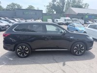 USED 2017 17 MITSUBISHI OUTLANDER Black 2.0h 12kWh 4h PHEV SUV, 46,500 miles, ULEZ compliant, Automatic, 4WD, Sunroof, Sat Nav, Leather, Heated seats, Climate control, 360 Camera This 2017 Mitsubishi Outlander 4h offers exceptionally low mileage for its age, having covered just 46,500 miles. This 2.0L Petrol Plug-in Hybrid is a Euro 6 compliant vehicle, benefiting from Four Wheel Drive for assured traction. It comes with a 3 month warranty and an MOT valid until December 2026, providing peace of mind. Notable features include Air Conditioning with Dual Climate Control, LED Headlights with Auto Levelling, and a 360 Degree Camera for effortless parking assistance.  Further