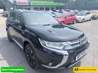 USED 2017 17 MITSUBISHI OUTLANDER Black 2.0h 12kWh 4h PHEV SUV, 46,500 miles, ULEZ compliant, Automatic, 4WD, Sunroof, Sat Nav, Leather, Heated seats, Climate control, 360 Camera This 2017 Mitsubishi Outlander 4h offers exceptionally low mileage for its age, having covered just 46,500 miles. This 2.0L Petrol Plug-in Hybrid is a Euro 6 compliant vehicle, benefiting from Four Wheel Drive for assured traction. It comes with a 3 month warranty and an MOT valid until December 2026, providing peace of mind. Notable features include Air Conditioning with Dual Climate Control, LED Headlights with Auto Levelling, and a 360 Degree Camera for effortless parking assistance.  Further