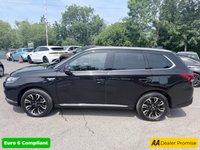 USED 2017 17 MITSUBISHI OUTLANDER Black 2.0h 12kWh 4h PHEV SUV, 46,500 miles, ULEZ compliant, Automatic, 4WD, Sunroof, Sat Nav, Leather, Heated seats, Climate control, 360 Camera This 2017 Mitsubishi Outlander 4h offers exceptionally low mileage for its age, having covered just 46,500 miles. This 2.0L Petrol Plug-in Hybrid is a Euro 6 compliant vehicle, benefiting from Four Wheel Drive for assured traction. It comes with a 3 month warranty and an MOT valid until December 2026, providing peace of mind. Notable features include Air Conditioning with Dual Climate Control, LED Headlights with Auto Levelling, and a 360 Degree Camera for effortless parking assistance.  Further