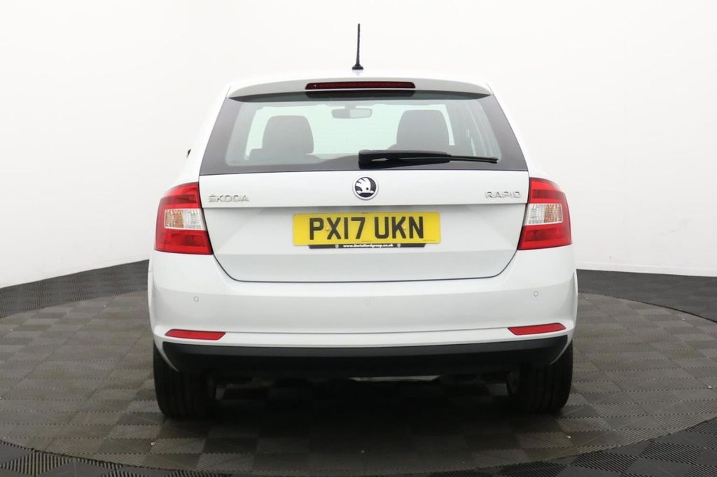 USED 2017 17 SKODA RAPID SPACEBACK 1.2 TSI SE Tech Hatchback 5dr Petrol DSG Euro 6 (s/s) (90 ps) Car Play, Sat Nav, Cruise
