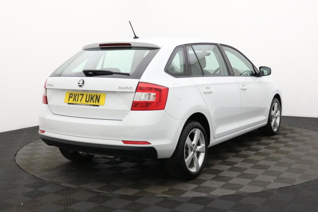 USED 2017 17 SKODA RAPID SPACEBACK 1.2 TSI SE Tech Hatchback 5dr Petrol DSG Euro 6 (s/s) (90 ps) Car Play, Sat Nav, Cruise