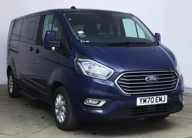 View our Ford Tourneo Custom 2.0 320 EcoBlue Zetec Minibus 5dr Diesel Manual L2 Euro 6 (s/s) (130 ps).*9 SEATS*LWB L2*AIR CON*OVER 70 MINIBUSES IN STOCK*
