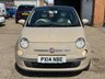USED 2014 14 FIAT 500 1.2 Lounge Euro 6 (s/s) 3dr FSH/PAN ROOF/ CLEAN EXAMPLE