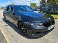 USED 2021 21 BMW 5 SERIES 3.0 530d MHT SE Touring 5dr Diesel Hybrid Steptronic xDrive Euro 6 (s/s) (286 ps) 5 STAMP SERVICE HISTORY* AUTOMATIC* PADDLE SHIFT* SAT NAV* PARKING SENSORS* REVERSING CAMERA* CRUISE CONTROL* ELECTRIC HANDBRAKE* ELECTRIC BOOT RELEASE* SPLIT OPENING BOOT* TRACTION CONTROL
