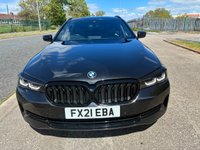USED 2021 21 BMW 5 SERIES 3.0 530d MHT SE Touring 5dr Diesel Hybrid Steptronic xDrive Euro 6 (s/s) (286 ps) 5 STAMP SERVICE HISTORY* AUTOMATIC* PADDLE SHIFT* SAT NAV* PARKING SENSORS* REVERSING CAMERA* CRUISE CONTROL* ELECTRIC HANDBRAKE* ELECTRIC BOOT RELEASE* SPLIT OPENING BOOT* TRACTION CONTROL