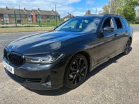 USED 2021 21 BMW 5 SERIES 3.0 530d MHT SE Touring 5dr Diesel Hybrid Steptronic xDrive Euro 6 (s/s) (286 ps) 5 STAMP SERVICE HISTORY* AUTOMATIC* PADDLE SHIFT* SAT NAV* PARKING SENSORS* REVERSING CAMERA* CRUISE CONTROL* ELECTRIC HANDBRAKE* ELECTRIC BOOT RELEASE* SPLIT OPENING BOOT* TRACTION CONTROL