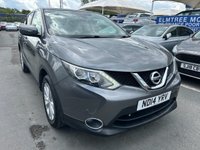 USED 2014 14 NISSAN QASHQAI 1.2 Petrol (DIG-T), Acenta Premium, 5 Door SUV, Manual, 2WD. FULL 12 MONTH MOT WITH EVERY CAR