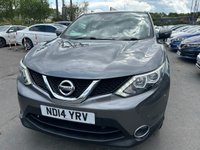 USED 2014 14 NISSAN QASHQAI 1.2 Petrol (DIG-T), Acenta Premium, 5 Door SUV, Manual, 2WD. FULL 12 MONTH MOT WITH EVERY CAR