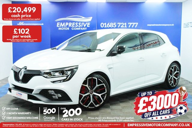 View our Renault Megane 1.8T R.S.300 Trophy Hatchback 5dr Petrol EDC Euro 6 (s/s) (300 ps)