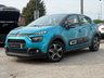 USED 2022 72 CITROEN C3 1.2 PureTech Sense Hatchback 5dr Petrol Manual Euro 6 (s/s) (83 ps) Finished in SPRING BLUE METALIC and Cloth Trim. This C3 comes with an impressive list of standard features. This C3 is quite the package for those looking for a car that's great value for money and slightly quirky in looks. Features include Apple Play Sat Nav, Cruise Control, DAB Radio, B/Tooth, Power folding mirrors and much more. Just Serviced on arrival at 27071 miles.