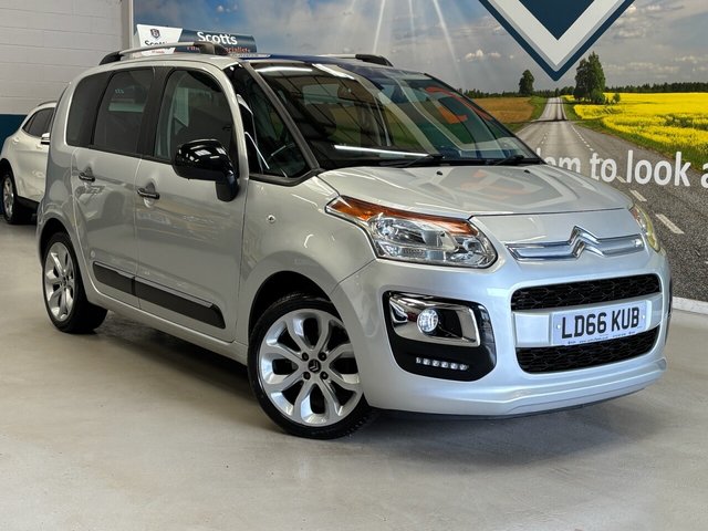 View our Citroen C3 Picasso 1.6 BlueHDi Platinum MPV 5 Door Diesel Manual Silver Euro 6 Low Tax