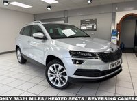 USED 2019 19 SKODA KAROQ 1.5 TSI ACT SE L SUV 5dr Petrol Manual Euro 6 (s/s) (150 ps) BRILLIANT SILVER / BLACK MICROSUEDE / LEATHER TRIM / HEATED FRONT SEATS / DUAL ZONE CLIMATE / ELECTRIC WINDOWS / POWERFOLD MIRRORS / CRUISE CONTROL / SPEED LIMITER / FRONT ASSIST / DRIVE MODE SELECTION / DAB FM AM TUNER / BLUETOOTH / USB / SMARTPHONE APP LINK / REAR PARKING CAMERA / FRONT AND REAR PARKING SENSORS / 18" ALLOY WHEELS / PRIVACY GLASS / SPACE SAVER SPARE WHEEL / SERVICE HISTORY