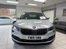 USED 2019 19 SKODA KAROQ 1.5 TSI ACT SE L SUV 5dr Petrol Manual Euro 6 (s/s) (150 ps) BRILLIANT SILVER / BLACK MICROSUEDE / LEATHER TRIM / HEATED FRONT SEATS / DUAL ZONE CLIMATE / ELECTRIC WINDOWS / POWERFOLD MIRRORS / CRUISE CONTROL / SPEED LIMITER / FRONT ASSIST / DRIVE MODE SELECTION / DAB FM AM TUNER / BLUETOOTH / USB / SMARTPHONE APP LINK / REAR PARKING CAMERA / FRONT AND REAR PARKING SENSORS / 18" ALLOY WHEELS / PRIVACY GLASS / SPACE SAVER SPARE WHEEL / SERVICE HISTORY