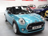 USED 2018 18 MINI CONVERTIBLE 1.5 Cooper Convertible 2dr Petrol Manual Euro 6 (s/s) (136 ps) CHILI PACK-BLUETOOTH-DAB