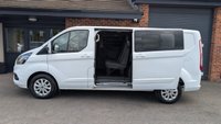 USED 2023 72 FORD TRANSIT CUSTOM 2.0 320 EcoBlue Limited Crew Van Double Cab 5dr Diesel Auto L2 H1 Euro 6 (130 ps) *** 6 SEATS - AIR CON - REAR VIEW CAMERA ***