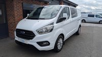 USED 2023 72 FORD TRANSIT CUSTOM 2.0 320 EcoBlue Limited Crew Van Double Cab 5dr Diesel Auto L2 H1 Euro 6 (130 ps) *** 6 SEATS - AIR CON - REAR VIEW CAMERA ***