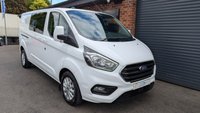 USED 2023 72 FORD TRANSIT CUSTOM 2.0 320 EcoBlue Limited Crew Van Double Cab 5dr Diesel Auto L2 H1 Euro 6 (130 ps) *** 6 SEATS - AIR CON - REAR VIEW CAMERA ***