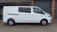 USED 2023 72 FORD TRANSIT CUSTOM 2.0 320 EcoBlue Limited Crew Van Double Cab 5dr Diesel Auto L2 H1 Euro 6 (130 ps) *** 6 SEATS - AIR CON - REAR VIEW CAMERA ***