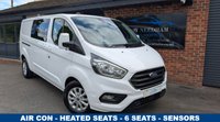 USED 2023 72 FORD TRANSIT CUSTOM 2.0 320 EcoBlue Limited Crew Van Double Cab 5dr Diesel Auto L2 H1 Euro 6 (130 ps) *** 6 SEATS - AIR CON - REAR VIEW CAMERA ***