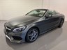 USED 2017 67 MERCEDES-BENZ C-CLASS 2.1 C250d AMG Line (Premium Plus) Cabriolet 2dr Diesel G-Tronic+ Euro 6 (s/s) (204 ps) PREMIUM PLUS - 2 KEYS - 6M WARRANTY