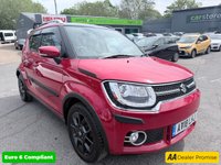 USED 2018 18 SUZUKI IGNIS Red 1.2 Dualjet MHEV SZ5 ALLGRIP, 33,038 miles, Euro 6, ULEZ compliant, Manual, 16in Alloys, Sat nav, Rear Camera, Bluetooth, Cruise, A/C. This 2018 Suzuki Ignis SZ5 boasts exceptionally low mileage for its age, having covered just 33,038 miles, and has been cared for by only two owners. This Euro 6 compliant, 1.2 litre petrol hybrid model features a capable four wheel drive system, making it a versatile choice. It comes with a 3 month warranty for your peace of mind and its MOT is valid until March 2027. Notable features include integrated Bluetooth for seamless phone connectivity, striking LED projector headlamps, and a rear park